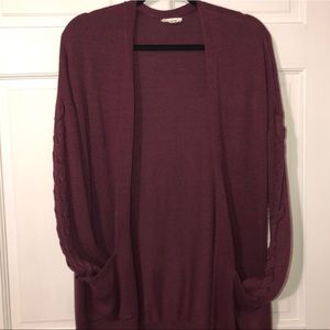 🥀GARAGE Burgundy Cardigan🥀